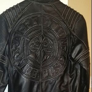 Men's Affliction Leather Jacket XL